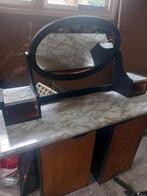Vintage kaptafel met spiegel, Ophalen, Gebruikt, 100 tot 150 cm, 100 tot 150 cm