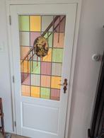 Glas in lood deur, Doe-het-zelf en Verbouw, Deuren en Horren, Ophalen of Verzenden, Glas, Binnendeur, 200 tot 215 cm