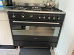 Mooie zwarte Smeg fornuis, Ophalen, 60 cm of meer, Zo goed als nieuw, Gas