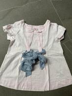 IL GUFO | Scbattig roze shirtje met strik | Maat: 128, Meisje, Il Gufo, Gebruikt, Ophalen of Verzenden