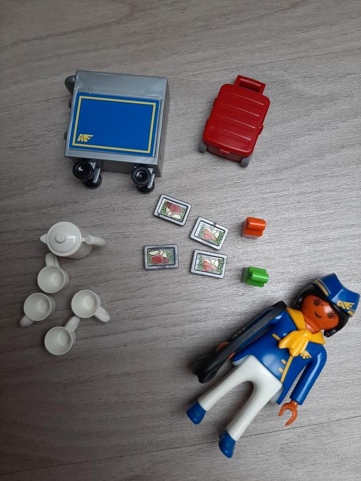 Playmobil Stewardess Set, Kinderen en Baby's, Speelgoed | Playmobil, Zo goed als nieuw, Los playmobil, Ophalen of Verzenden