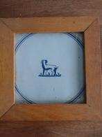 Oud Tegeltje Hond 13x13cm, Ophalen of Verzenden