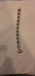 Zilveren Armband met Hart Bedel, Gebruikt, Ophalen of Verzenden, Met bedels of kralen, Zilver