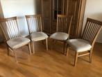 4 Eetkamerstoelen Asten, Ophalen, Gebruikt, Bruin, Vier