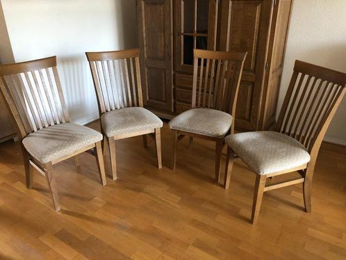 4 Eetkamerstoelen Asten, Huis en Inrichting, Stoelen, Gebruikt, Vier, Hout, Bruin, Ophalen