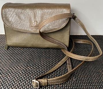 De Rooy. Leren crossbody/schoudertasje. 