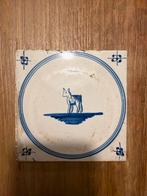 4 Delfts Blauwe Tegeltjes - Oud Hollands, Antiek en Kunst, Antiek | Wandborden en Tegels, Ophalen of Verzenden