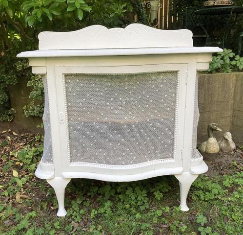 Brocante oud houten theekastje, Antiek en Kunst, Curiosa en Brocante, Ophalen