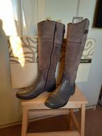 Grijze Lange Leren Laarzen Footnotes (Maat 37), Hoge laarzen, Ophalen of Verzenden, Grijs, Footnotes