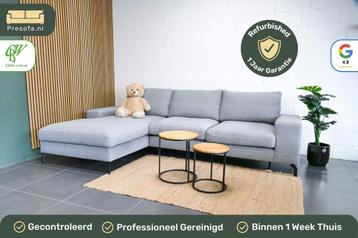 Montel hoekbank Lichtgrijs Monza Chaise Longue grijs  beschikbaar voor biedingen