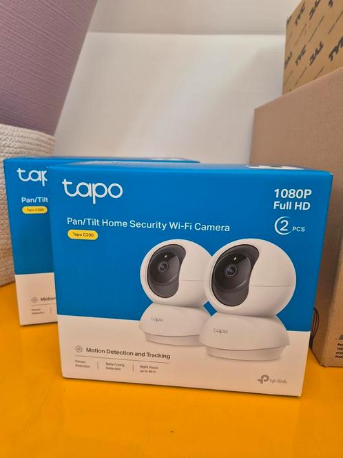 TP-Link Tapo C200 4 stuks in totaal zgan met bon, Audio, Tv en Foto, Videobewaking, Nieuw, Ophalen of Verzenden