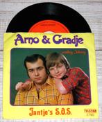 PIRATENSINGLE : ARNO & GRADJE  - Jantje's S.O.S., Nederlandstalig, Gebruikt, 7 inch, Single