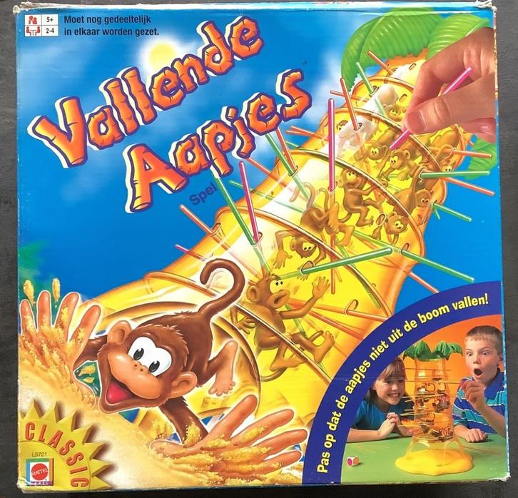 Vallende aapjes, Hobby en Vrije tijd, Gezelschapsspellen | Bordspellen, Gebruikt, Ophalen of Verzenden