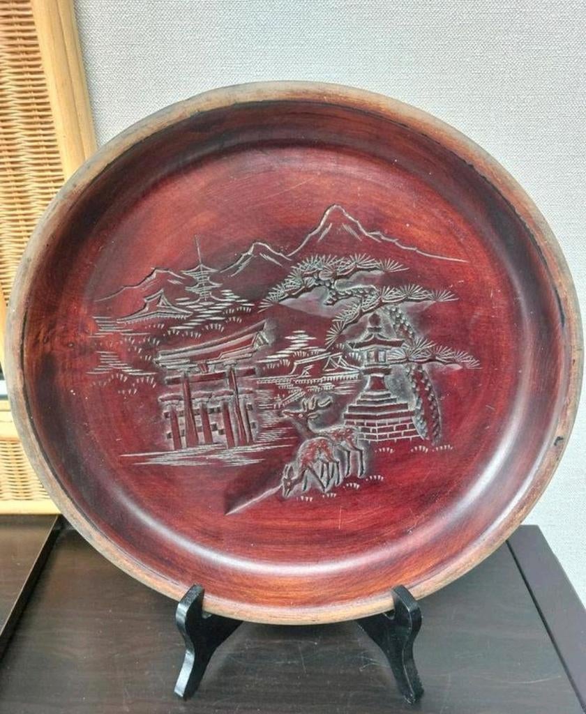 handgesneden Japanse Obon-dienbladen – Miyajimabori stijl, Ophalen of Verzenden