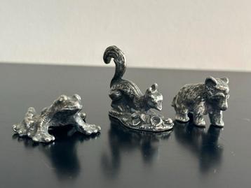 Tinnen Dierenbeeldjes Set beschikbaar voor biedingen