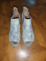 Gabor leren sandalen peeptoe maat 40, Overige kleuren, Gabor, Zo goed als nieuw, Sandalen of Muiltjes