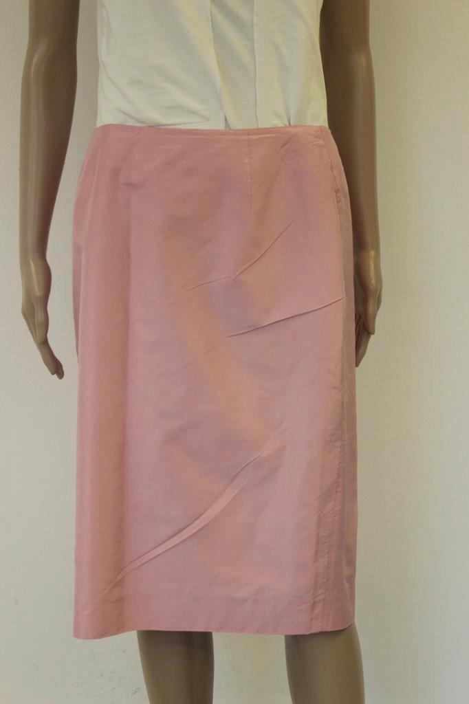Renato Nucci roze taftzijden rok maat 40/42, Kleding | Dames, Rokken, Zo goed als nieuw, Maat 42/44 (L), Roze, Onder de knie, Ophalen of Verzenden