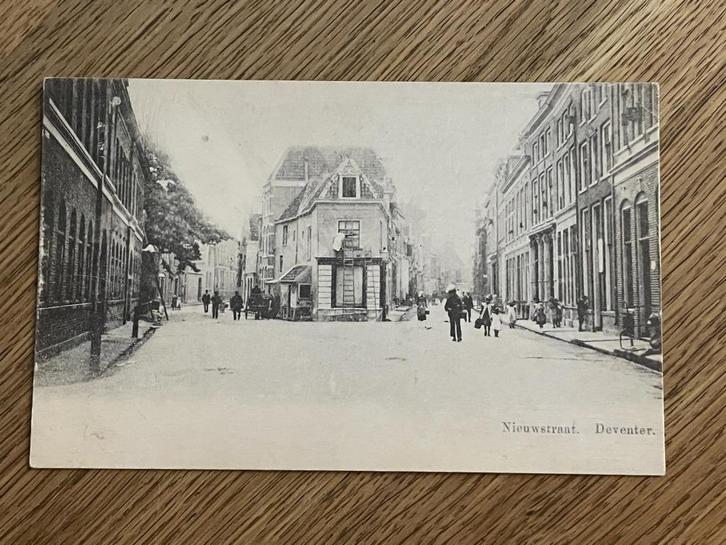D574 Oude ansichtkaart Briefkaart Deventer : Nieuwstraat, Verzamelen, Ansichtkaarten | Nederland, Ongelopen, Overijssel, Ophalen of Verzenden