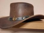 cowboyhoed leer, Ophalen of Verzenden, Zo goed als nieuw, One size fits all, Hoed