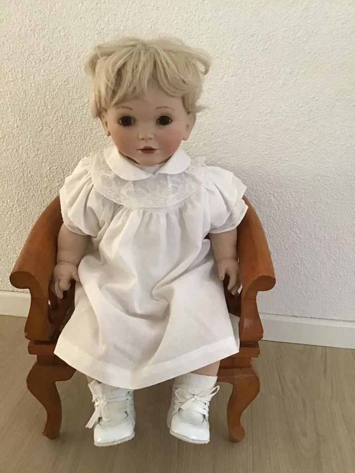 Handgemaakte porceleinen pop.zie tekst, Verzamelen, Poppen, Nieuw, Pop, Ophalen