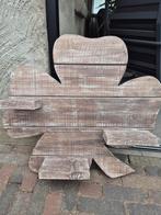 Hout klavertje 4 wandbord, Antiek en Kunst, Ophalen