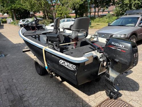 Mooie omgebouwde visboot van het merk with 400cm lang, Watersport en Boten, Sloepen, Zo goed als nieuw, Tot 10 pk, 3 tot 6 meter