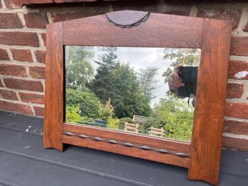 Oude vintage eiken spiegel beschikbaar voor biedingen