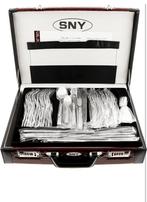 Nieuw Bestek set 85-delig StainlessSteel, Ophalen of Verzenden, Nieuw, Rvs of Chroom