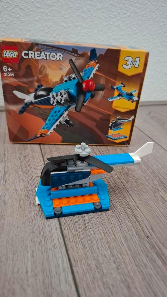 Lego Creator 31099; 3in1 Propellervliegtuig, Kinderen en Baby's, Speelgoed | Duplo en Lego, Zo goed als nieuw, Lego, Complete set