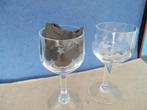 Antiek, vintage borrelglaasjes met sterren, Ophalen of Verzenden