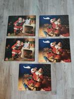 Vintage Coca-Cola & McDonald's Kerst Placemats (5 stuks), Ophalen of Verzenden, Gebruikt