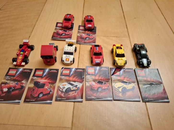 Lego shell ferrari 30190 tm 30195 compleet, Kinderen en Baby's, Speelgoed | Duplo en Lego, Zo goed als nieuw, Lego, Complete set