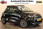 Fiat 500E CABRIO Navigatie CruiseControl 16'lmv NAP! 24 maan, Auto's, Stof, Gebruikt, 4 stoelen, Zwart
