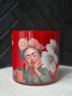 Vaas Frida Kahlo 'Smile', Ophalen of Verzenden, Overige kleuren, Glas, Minder dan 50 cm
