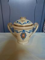 Dekselpot met medaillon frans porselein Limoges, Ophalen of Verzenden