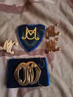 Mooi oud setje embleem, Verzamelen, Verzenden, Landmacht, Nederland, Embleem of Badge