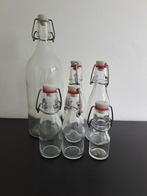 IKEA glazen beugelflessen 6x, Ophalen of Verzenden, Zo goed als nieuw, Overige typen