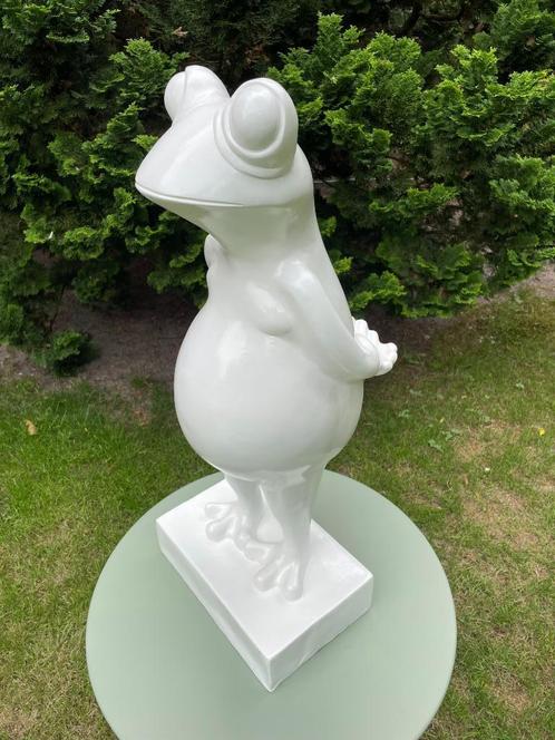 (Tuin)Beeld kikker, tuin, gazon, zwembad, vijver 80 cm!!, Tuin en Terras, Tuinbeelden, Nieuw, Dierenbeeld, Kunststof, Ophalen