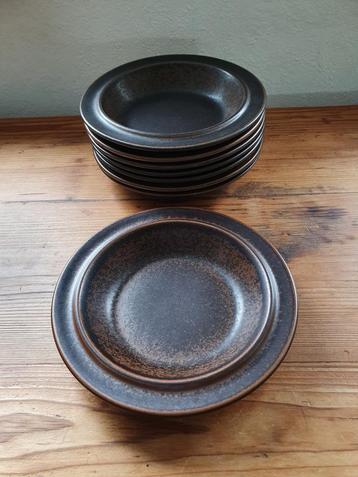 Arabia "RUSKA" diepe borden 8x - (20 cm) Ulla Procope - SF beschikbaar voor biedingen
