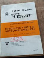 kreidler florett onderdelenprijslijst, Verzenden, Gebruikt