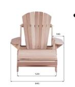 Teakhouten Tuinstoel Captains chair met voetenbank, Huis en Inrichting, Stoelen, Ophalen, Bruin, Nieuw, Eén