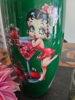 Handgemaakte Betty Boop Vaas, Huis en Inrichting, Nieuw, Ophalen of Verzenden, Glas, Minder dan 50 cm