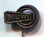 MUWI bouw zwart plastic speldje ( T_146 ), Verzamelen, Speldjes, Pins en Buttons, Verzenden, Zo goed als nieuw, Merk, Speldje of Pin