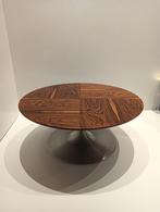 Ovale Salontafel - Hout & Metaal, Opal Möbel, Ophalen, Gebruikt, 100 tot 150 cm, 50 tot 100 cm