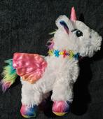 Pluche Regenboog Eenhoorn met Vleugels, Ophalen of Verzenden, Zo goed als nieuw, Paard