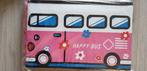 poef bus VW Volkswagen look opvouwbaar rose nieuw, Minder dan 50 cm, Rond, Nieuw, Minder dan 50 cm