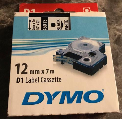 DYMO D1 -Standard Labels - Black on White - 12mm x 7m, Computers en Software, Labelprinters, Nieuw, Ophalen of Verzenden