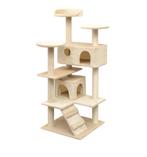 Kattenkrabpaal met sisal krabpalen 125 cm beige, Dieren en Toebehoren, Krabmeubelen, Info@bargains-by-dj.nl, Nieuw, Ophalen of Verzenden