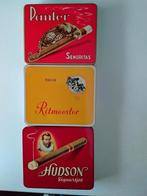 3 Sigarenblikjes Panter, Hudson en Ritmeester, Ophalen of Verzenden, Gebruikt, Overige, Overige merken