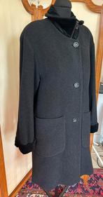 Warme wollen winterjas met rits, Zwart maat 40, Kleding | Dames, Ophalen of Verzenden, Zo goed als nieuw, Maat 38/40 (M), Zwart
